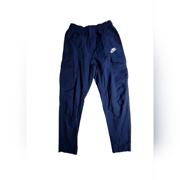 Nike Sportswear Club Cargo Pants Woven Utility Navy Blue Men’s Small - Picture 1 of 9